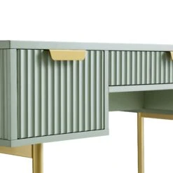 Richmond Ridged Dressing Table, Matte Sage Green 22 Richmond Ridged Dressing Table, Matte Sage Green -Daals BSD 123 SAGE detail1