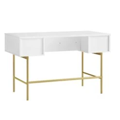Richmond Ridged Dressing Table, Matte White -Daals BSD 123 WHITE WB6