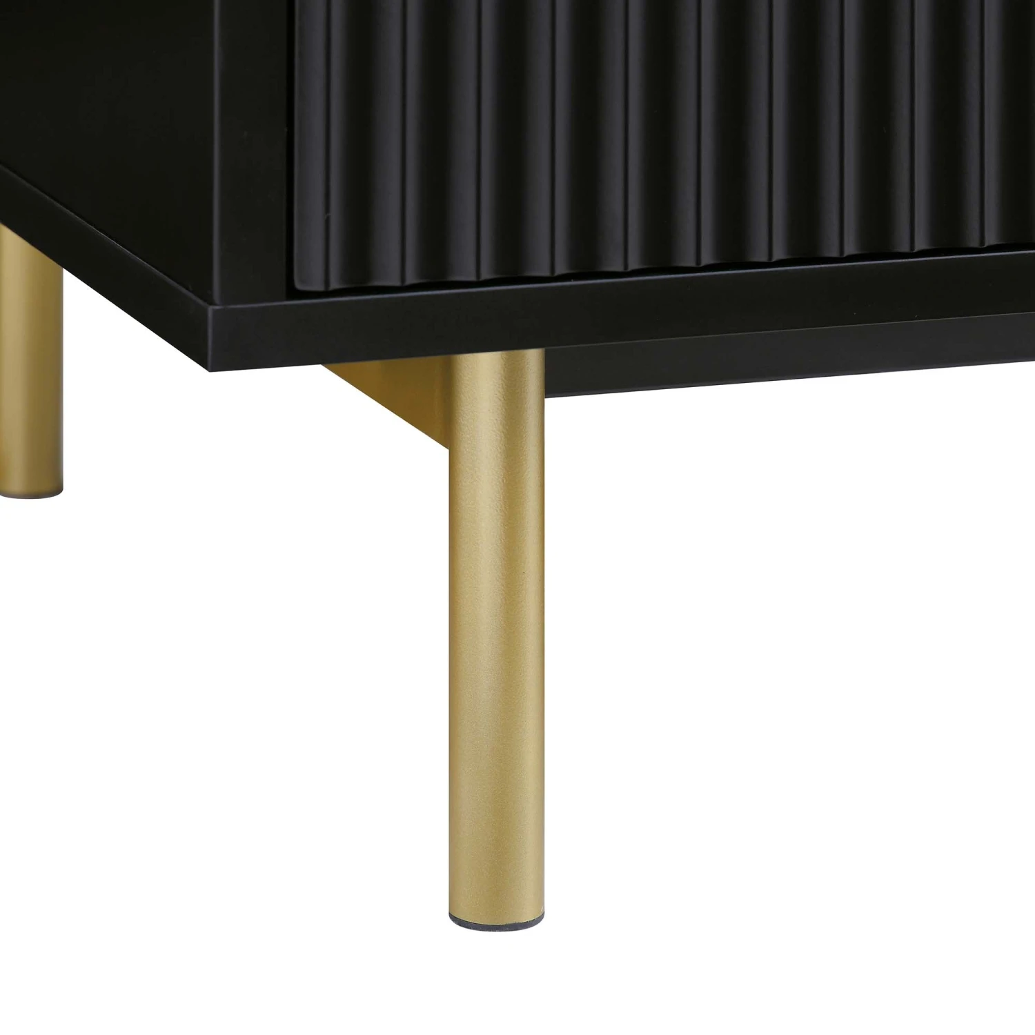 Richmond Ridged Tall Bookcase With Doors, Matte Black 13 Richmond Ridged Tall Bookcase With Doors, Matte Black - Image 13