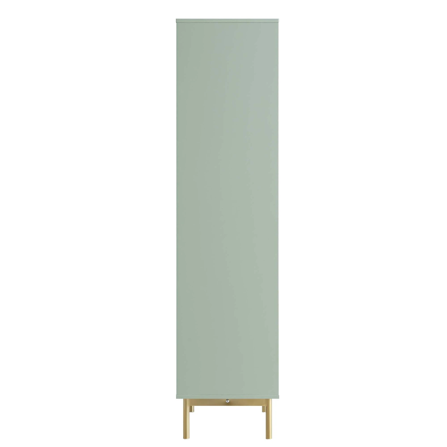 Richmond Ridged Tall Bookcase With Doors, Matte Sage Green 9 Richmond Ridged Tall Bookcase With Doors, Matte Sage Green - Image 9