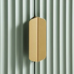 Richmond Ridged Tall Bookcase With Doors, Matte Sage Green 23 Richmond Ridged Tall Bookcase With Doors, Matte Sage Green -Daals BSD 124 SAGE detail2