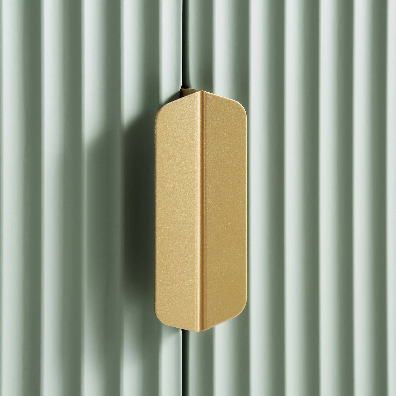 Richmond Ridged Tall Bookcase With Doors, Matte Sage Green 11 Richmond Ridged Tall Bookcase With Doors, Matte Sage Green - Image 11