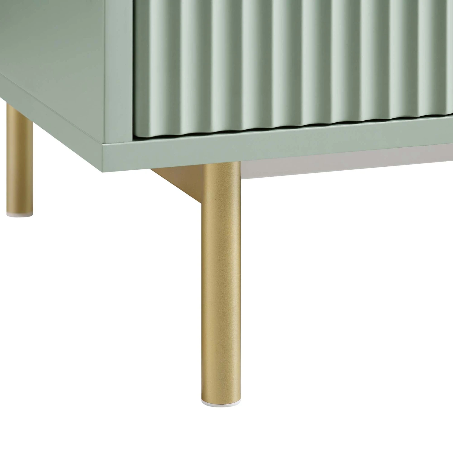 Richmond Ridged Tall Bookcase With Doors, Matte Sage Green 13 Richmond Ridged Tall Bookcase With Doors, Matte Sage Green - Image 13