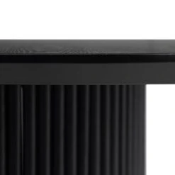 Maru Round Oak Pedestal Dining Table, Black 17 Maru Round Oak Pedestal Dining Table, Black -Daals BSD 134 BLACK detail2