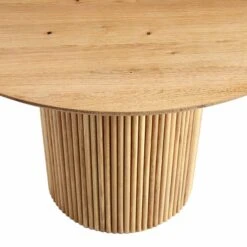 Maru Round Oak Pedestal Dining Table, Oak -Daals BSD 134 OAK detail1