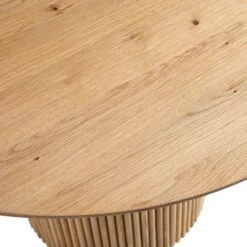 Maru Round Oak Pedestal Dining Table, Oak -Daals BSD 134 OAK detail3