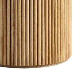 Maru Round Oak Pedestal Dining Table, Oak -Daals BSD 134 OAK detail4