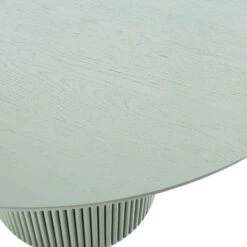 Maru Round Oak Pedestal Dining Table, Sage Green -Daals BSD 134 SAGE detail3