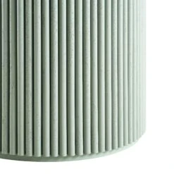 Maru Round Oak Pedestal Dining Table, Sage Green -Daals BSD 134 SAGE detail4