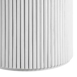 Maru Round Oak Pedestal Dining Table, Washed White -Daals BSD 134 WHITE detail4