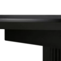 Maru Round 4-6 Seater Extending Oak Pedestal Dining Table, Black -Daals BSD 135 BLACK detail3