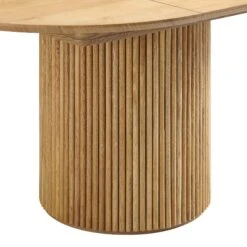 Maru Round 4-6 Seater Extending Oak Pedestal Dining Table, Oak -Daals BSD 135 OAK detail3