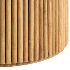 Maru Ceramic Top Oak Pedestal Round Dining Table -Daals BSD 137 OAK detail3