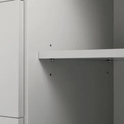 Agnes Curved Edge 2 Door 3 Drawer Wide Sideboard, Dove Grey With Oak Top -Daals BSD 143 DOVEGREY detail4