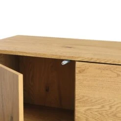 Agnes Curved Edge 2 Door 3 Drawer Wide Sideboard, Natural -Daals BSD 143 OAK detail3