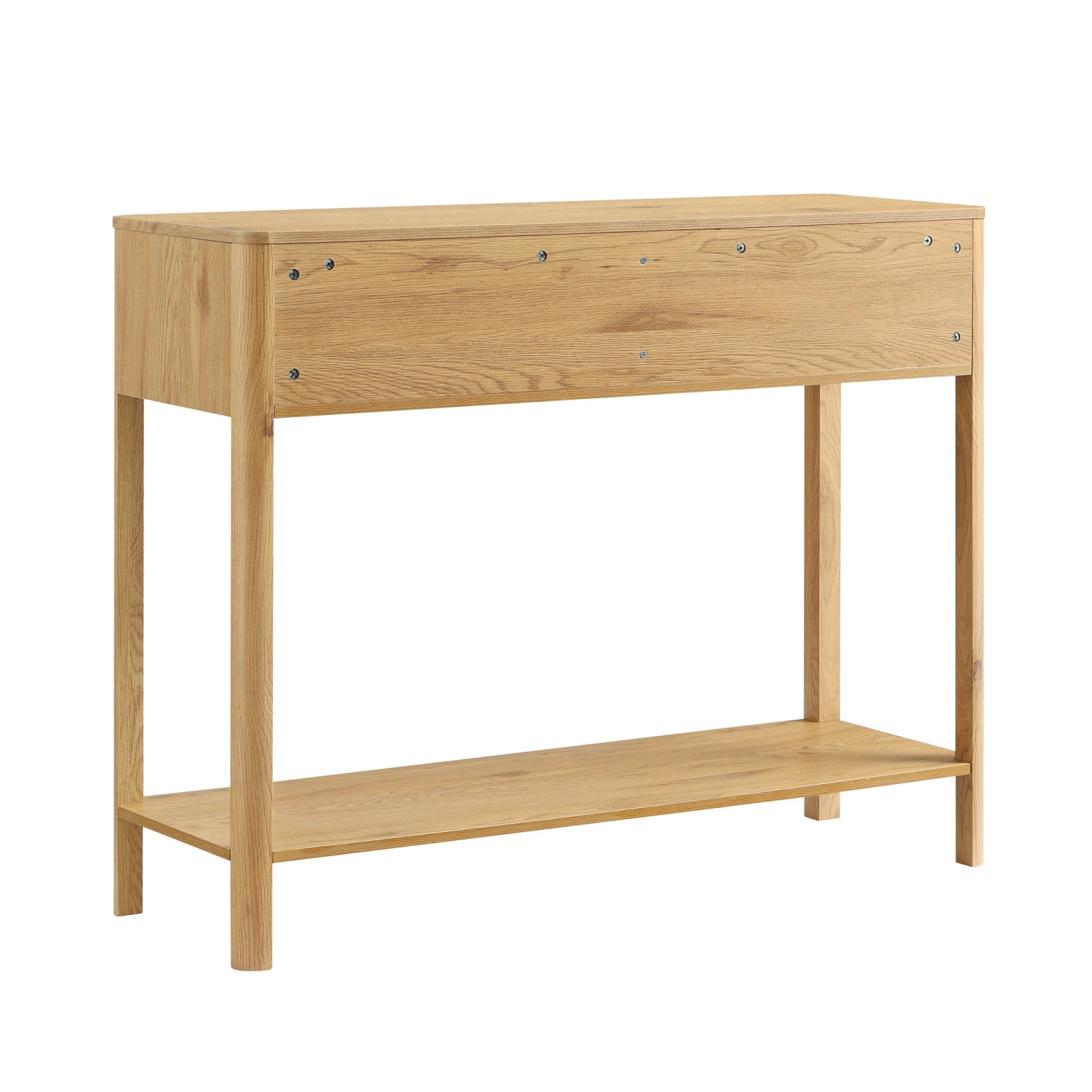 Agnes Curved Edge 2 Drawer Console Table, Natural 10 Agnes Curved Edge 2 Drawer Console Table, Natural - Image 10