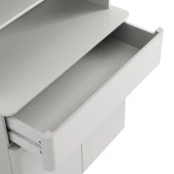 Agnes Curved Edge Dresser, Dove Grey With Oak Top -Daals BSD 153 DOVEGREY detail2