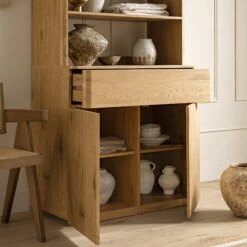 Agnes Curved Edge Dresser, Natural -Daals BSD 153 OAK scene2