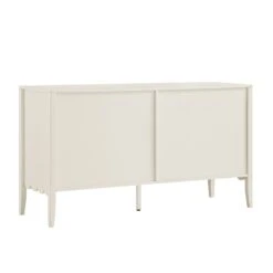 Henley Scalloped Edge 6 Drawer 140cm Wide Chest, Light Sand -Daals BSD 154 BEIGE WB6