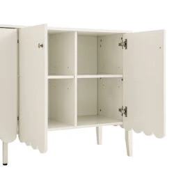 Henley Scalloped Edge 150cm Wide Sideboard, Light Sand -Daals BSD 157 BEIGE detail2