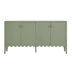 Henley Scalloped Edge 150cm Wide Sideboard, Sage Green -Daals BSD 157 SAGE WB1