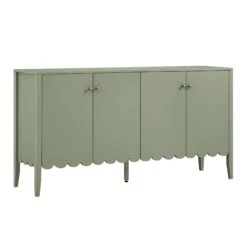 Henley Scalloped Edge 150cm Wide Sideboard, Sage Green -Daals BSD 157 SAGE WB2