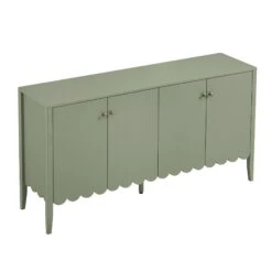 Henley Scalloped Edge 150cm Wide Sideboard, Sage Green -Daals BSD 157 SAGE WB5
