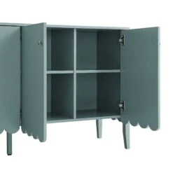 Henley Scalloped Edge 150cm Wide Sideboard, Blue Spruce -Daals BSD 157 TEAL detail3
