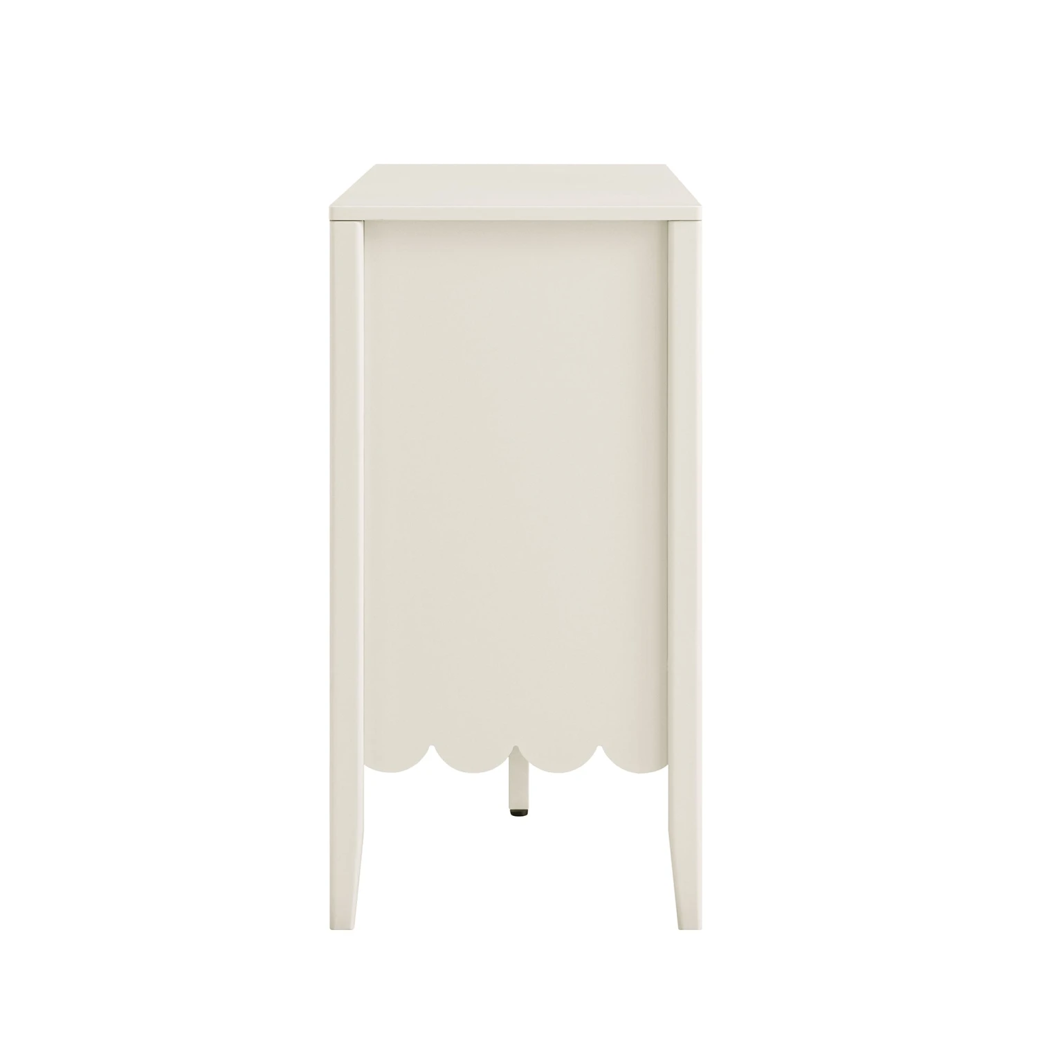 Henley Scalloped Edge 150cm Wide Sideboard With Open Shelf, Light Sand 11 Henley Scalloped Edge 150cm Wide Sideboard With Open Shelf, Light Sand - Image 11