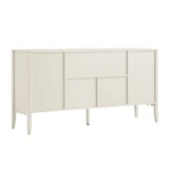 Henley Scalloped Edge 150cm Wide Sideboard With Open Shelf, Light Sand 27 Henley Scalloped Edge 150cm Wide Sideboard With Open Shelf, Light Sand -Daals BSD 158 BEIGE WB7