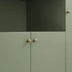 Henley Scalloped Edge 150cm Wide Sideboard With Open Shelf, Sage Green -Daals BSD 158 SAGE detail3