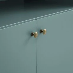 Henley Scalloped Edge 150cm Wide Sideboard With Open Shelf, Blue Spruce -Daals BSD 158 TEAL detail4