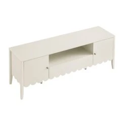 Henley Scalloped Edge 150cm Wide TV Unit, Light Sand -Daals BSD 159 BEIGE WB5