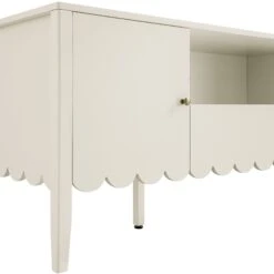 Henley Scalloped Edge 150cm Wide TV Unit, Light Sand -Daals BSD 159 BEIGE detail1