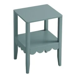 Henley Scalloped Edge Side Table, Blue Spruce 10 Henley Scalloped Edge Side Table, Blue Spruce -Daals BSD 161 TEAL WB3