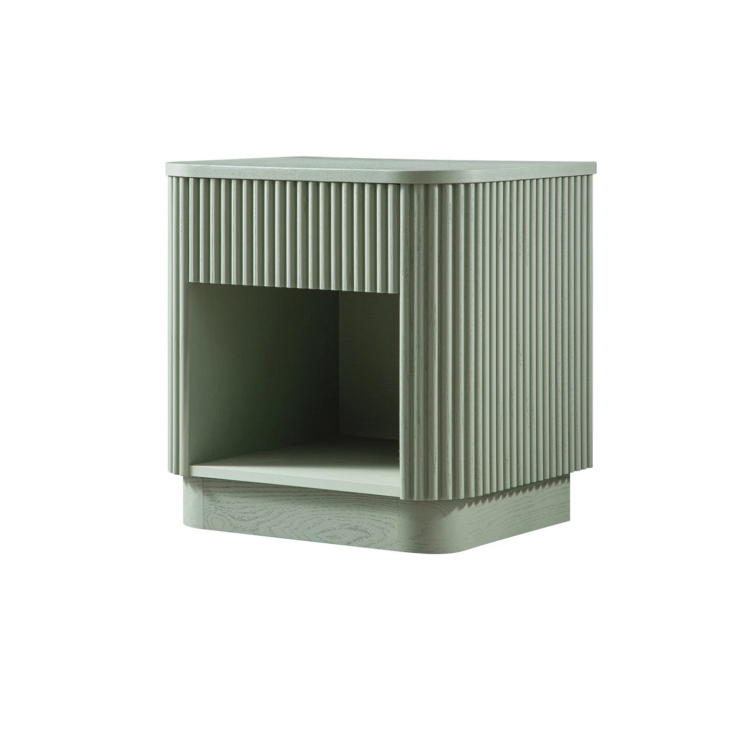 Maru 1-Drawer Bedside Table, Sage Green 7 Maru 1-Drawer Bedside Table, Sage Green - Image 7