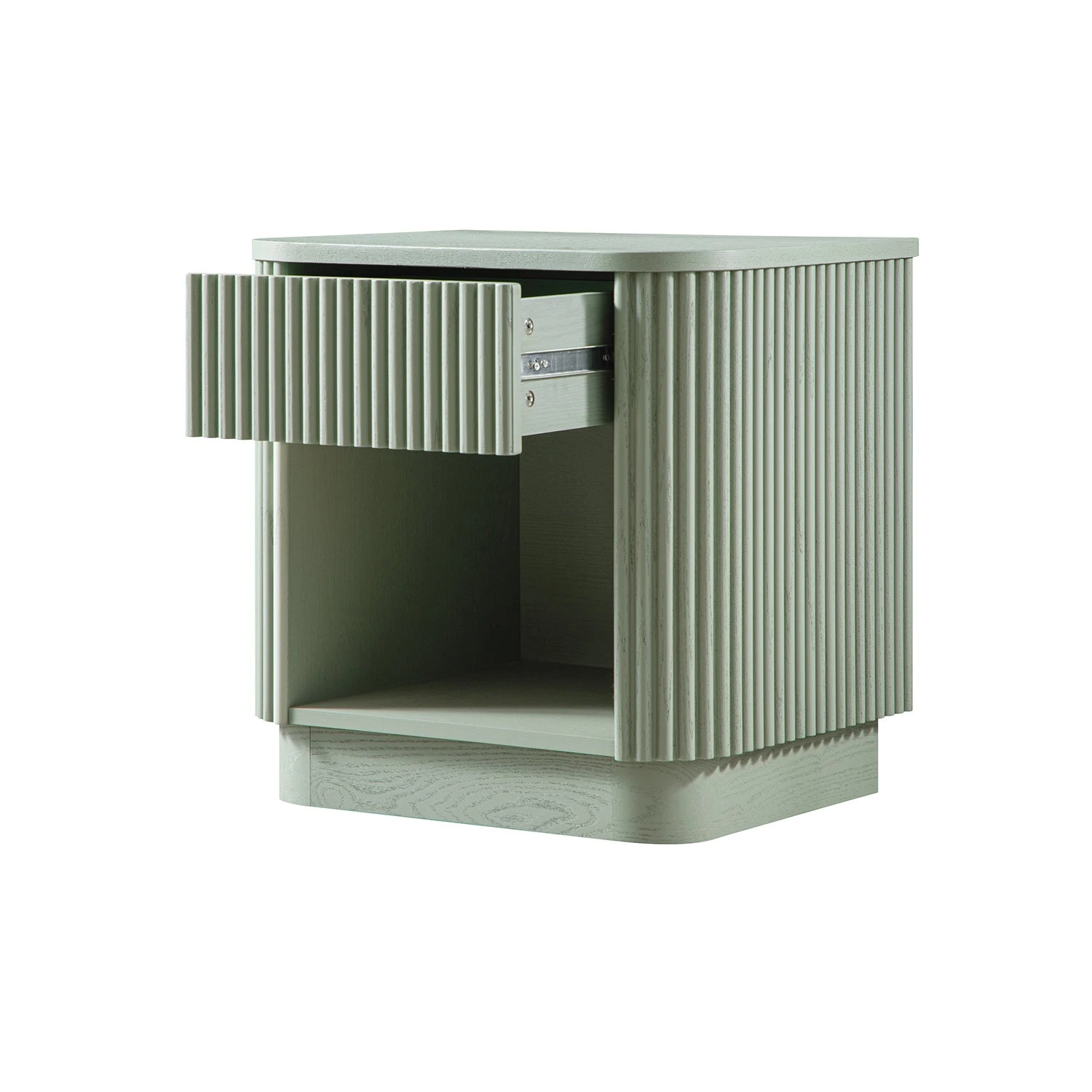 Maru 1-Drawer Bedside Table, Sage Green 9 Maru 1-Drawer Bedside Table, Sage Green - Image 9