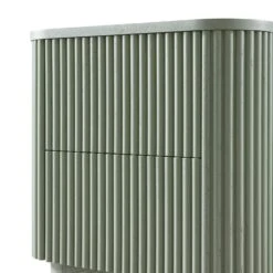 Maru 2-Drawer Bedside Table, Sage Green -Daals BSD 168 SAGE detail1