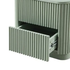 Maru 2-Drawer Bedside Table, Sage Green -Daals BSD 168 SAGE detail2