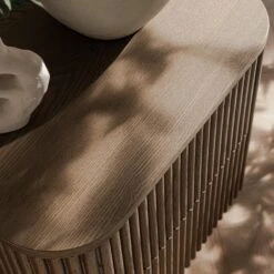 Maru 2-Drawer Bedside Table, Silver Oak -Daals BSD 168 SILK scene4