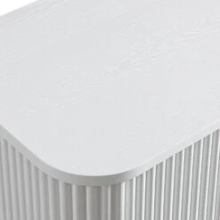 Maru 2-Drawer Bedside Table, Washed White -Daals BSD 168 WHITE detail3