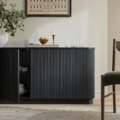 Maru Large 4-Door Sideboard, Black -Daals BSD 170 BLACK scene3