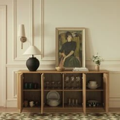 Maru Large 4-Door Sideboard, Oak -Daals BSD 170 OAK scene2