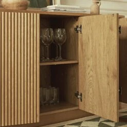 Maru Large 4-Door Sideboard, Oak -Daals BSD 170 OAK scene3