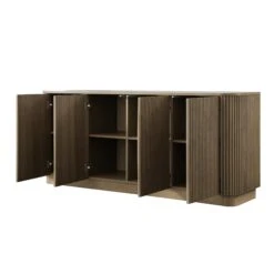 Maru Large 4-Door Sideboard, Silver Oak -Daals BSD 170 SILK WB4