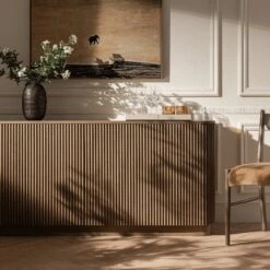 Maru Large 4-Door Sideboard, Silver Oak -Daals BSD 170 SILK scene3