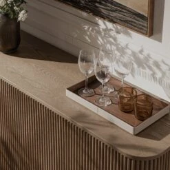 Maru Large 4-Door Sideboard, Silver Oak -Daals BSD 170 SILK scene5