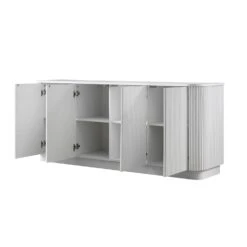 Maru Large 4-Door Sideboard, Washed White 15 Maru Large 4-Door Sideboard, Washed White -Daals BSD 170 WHITE WB4