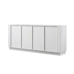 Maru Large 4-Door Sideboard, Washed White 17 Maru Large 4-Door Sideboard, Washed White -Daals BSD 170 WHITE WB6