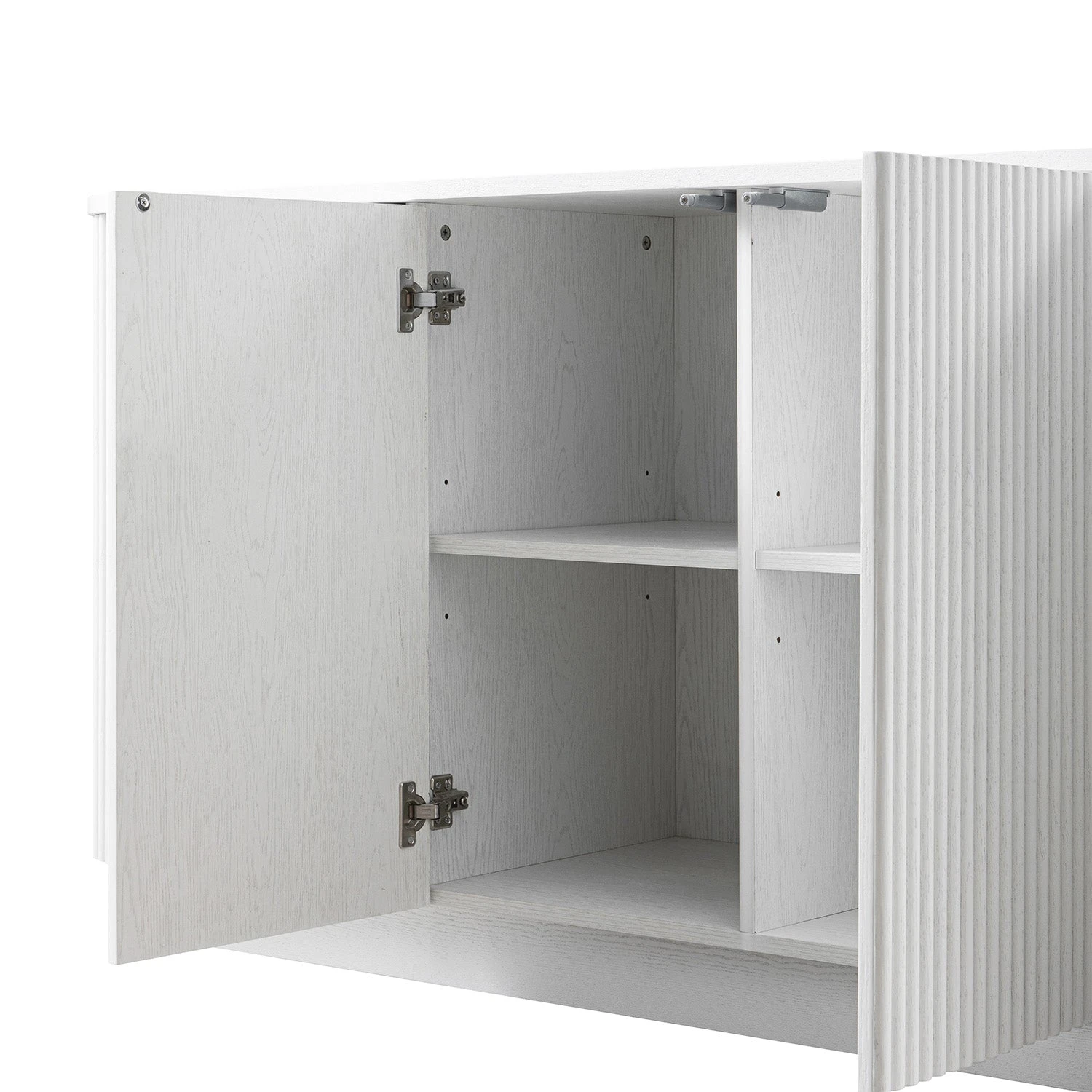 Maru Large 4-Door Sideboard, Washed White 9 Maru Large 4-Door Sideboard, Washed White - Image 9